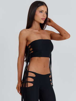 GIANAH CROP TOP BLACK Crop Top 