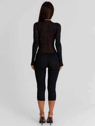 GIOVANA CAPRI JUMPSUIT BLACK Jumpsuit 