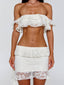 GIULIANA TOP IVORY Crop Top 