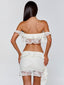 GIULIANA MINI SKIRT IVORY Mini Skirt 