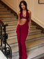 GIULSY MAXI DRESS BURGUNDY Maxi Dress 