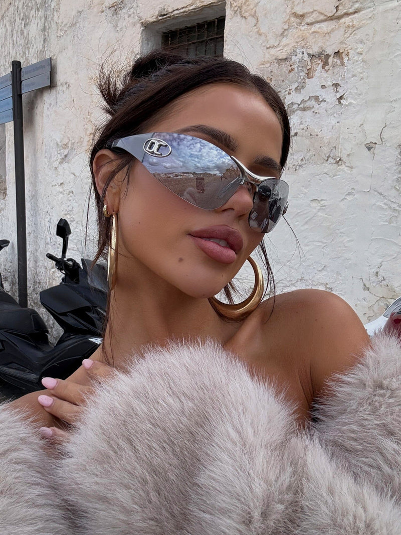 SIGNATURE FRAMELESS SUNGLASSES SILVER Sunglasses 
