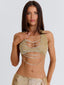 GUILIANA CROP TOP GOLD Crop Top 