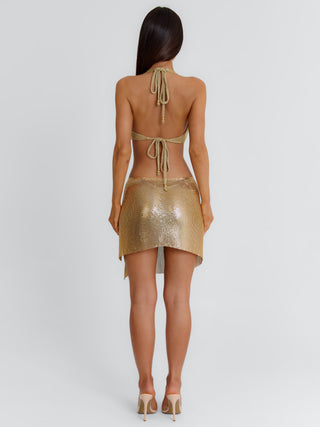 GUILIANA CROP TOP GOLD Crop Top 