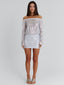 GWENDALYN MINI DRESS SILVER Mini Dress 