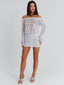 GWENDALYN MINI DRESS SILVER Mini Dress 