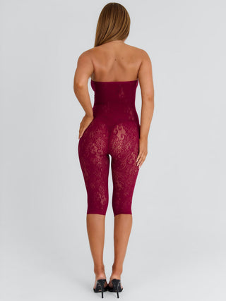 HADIYA CAPRI JUMPSUIT BURGUNDY Jumpsuit 