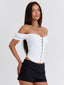 HANNAI TOP WHITE Crop Top 