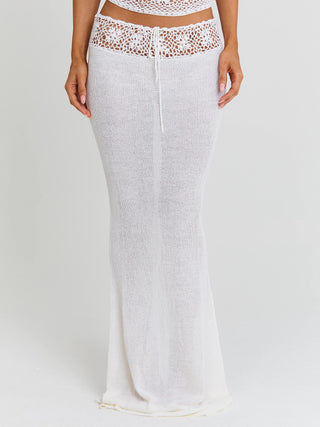 HARRIETT MAXI SKIRT WHITE Maxi Skirt 