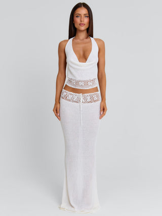 HARRIETT TOP WHITE Crop Top 