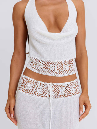 HARRIETT TOP WHITE Crop Top 
