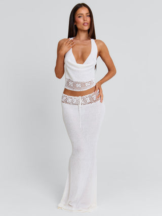 HARRIETT MAXI SKIRT WHITE Maxi Skirt 