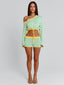 HATTIE SHORTS BLUE AND YELLOW STRIPE Shorts 