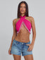 HELENE TOP PINK Crop Top 