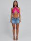HELENE TOP PINK Crop Top 