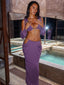 HADASA MAXI SKIRT PURPLE Maxi Skirt 