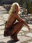 LOURE MINI DRESS BROWN Mini Dress 