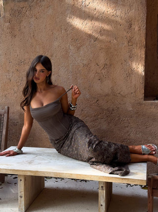 HADLAI MAXI DRESS BROWN Maxi Dress 