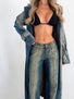 CALLIE STUDDED TRENCH COAT Cardigan 