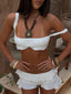 YASMINE SHORTS WHITE Shorts 