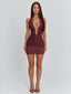 INDIA MINI DRESS DARK MAUVE Mini Dress 