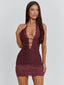 INDIA MINI DRESS DARK MAUVE Mini Dress 