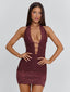 INDIA MINI DRESS DARK MAUVE Mini Dress 