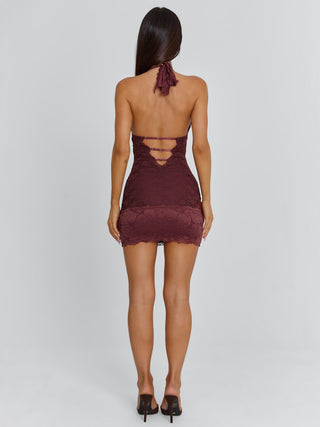 INDIA MINI DRESS DARK MAUVE Mini Dress 