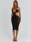 INDRANI MIDI DRESS BLACK Midi Dress 
