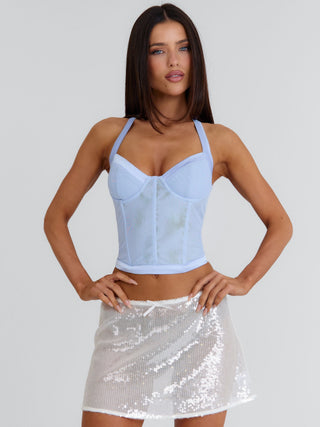 IRELAND CORSET TOP ICE BLUE Corset 