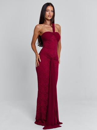 IRMA MAXI DRESS BURGUNDY Maxi Dress 