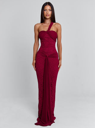 IRMA MAXI DRESS BURGUNDY Maxi Dress 