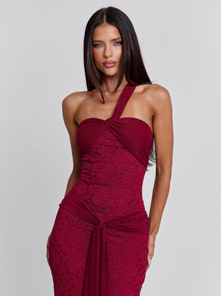 IRMA MAXI DRESS BURGUNDY Maxi Dress 