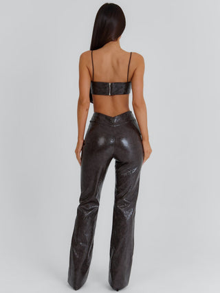 ISHANI PANT CHOCOLATE BROWN Pants 