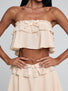 ISIDORA TOP BEIGE Crop Top 
