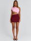 ISLAN MINI DRESS PINK/BURGUNDY Mini Dress 