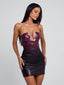 ISMERA MINI DRESS PLUM OMBRE Midi Dress 