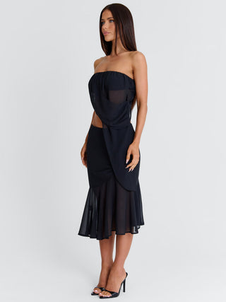 ITZELI MIDI SKIRT BLACK Midi Skirt 
