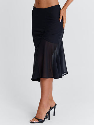 ITZELI MIDI SKIRT BLACK Midi Skirt 