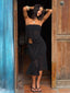 ITZELI TOP BLACK Crop Top 