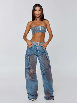 JACINTA CARGO DENIM Cargo Pants 