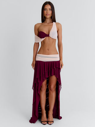 JADAI MAXI SKIRT WINE Maxi Skirt 