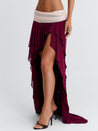 JADAI MAXI SKIRT WINE Maxi Skirt 