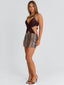 JAHLEE MINI DRESS BROWN SNAKE Mini Dress 