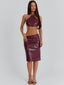 JAMEELA MIDI SKIRT BURGUNDY Midi Skirt 