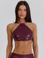 JAMEELA CROP TOP BURGUNDY Crop Top 