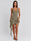 JAQUIE MINI DRESS KHAKI Mini Dress 