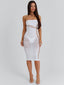 JEMIMAH MIDI DRESS WHITE Midi Dress 