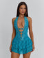 JENNA MINI DRESS TEAL Mini Dress 