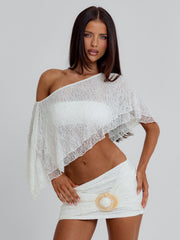 JILLIAN MINI SKIRT WHITE